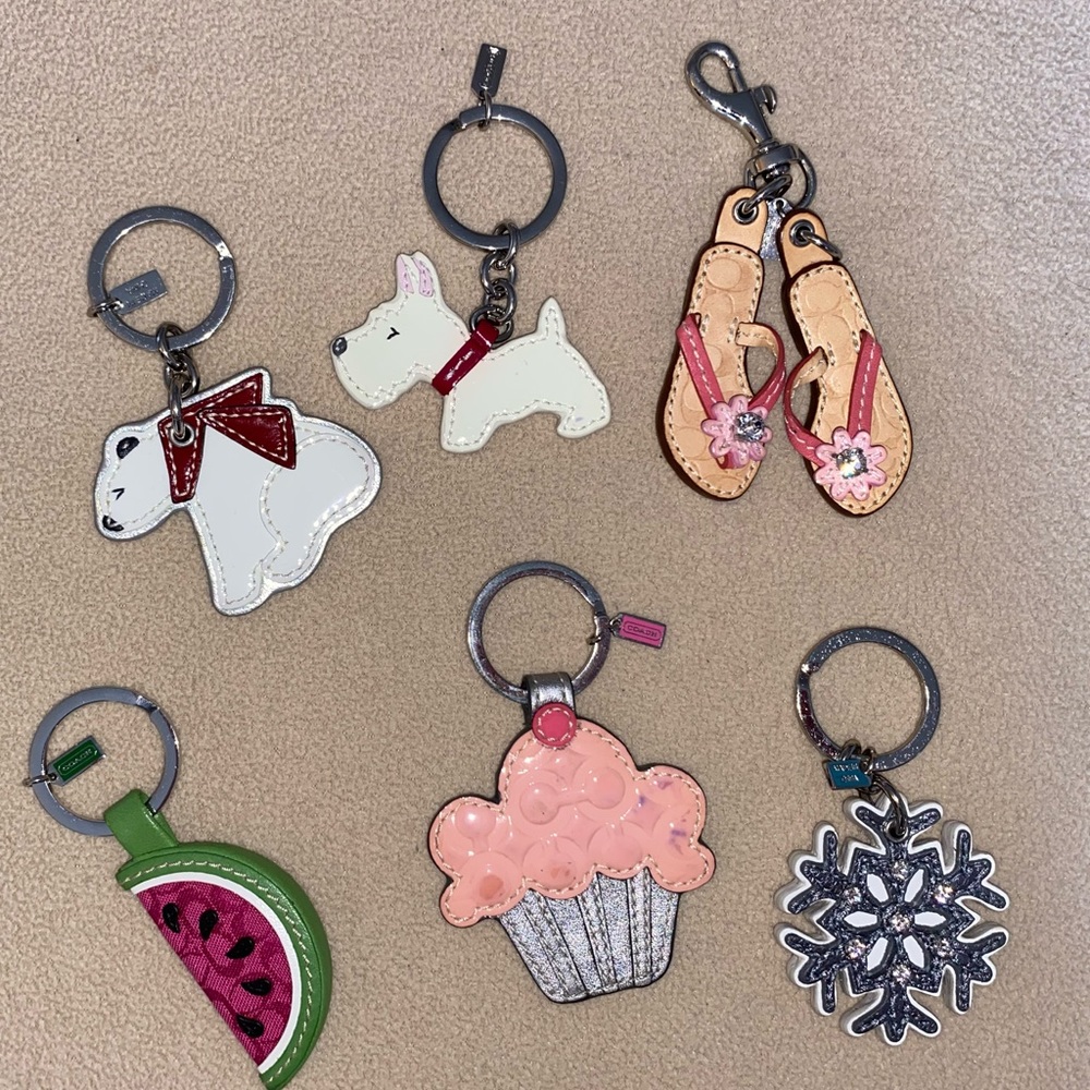 Assorted Coach Keychains